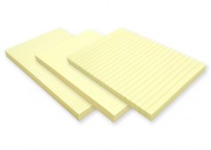 Haftnotiz punktiert, liniert, kariert