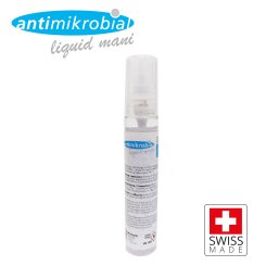 20ml Händedesinfektionsmittel Antimikrobial "mani" mit Sprühkopf BAG zertifiziert 