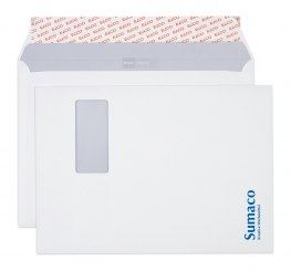 Briefkuverts C4 bedruckt - Fenster rechts 