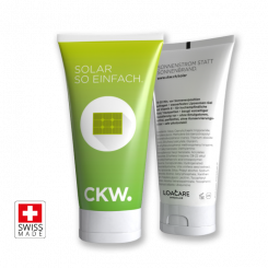 Tube mit LoaCare SPF50 Sonnencreme, Sonnenschutzfaktor 50 