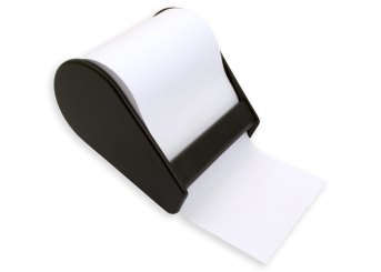 ECO Haftnotizabroller, schwarz 1-teilig weiss