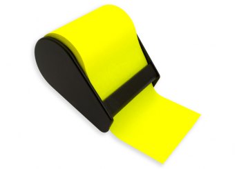 ECO Haftnotizabroller, schwarz 1-teilig gelb brillant