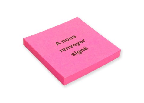 Hafti "A nous renvoyer signé" 