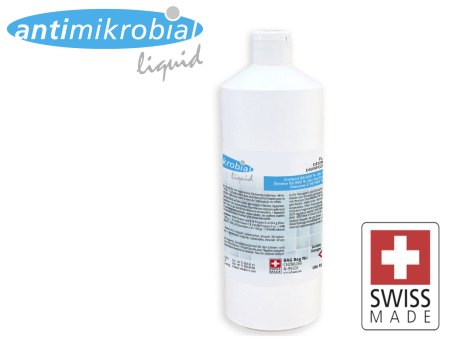 1 Liter Flächendesinfektionsmittel Antimikrobial "liquid" mit Klappdeckel BAG zertifiziert 