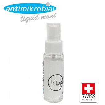 50ml Handdesinfektionsmittel antimikrobial liquid mani mit Sprühkopf BAG zertifiziert 