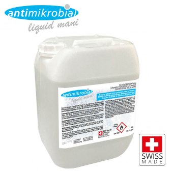 20 Liter Händedesinfektionsmittel Antimikrobial "mani" Kanister BAG zertifiziert 