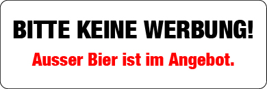 Kleber Werbestopp 