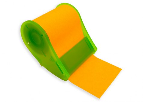 Haftnotiz Roller grün 3-teilig orange brillant