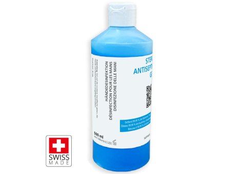 500ml Steril Antiseptic Gel SwissMade mit Klappdeckel - BAG zertifiziert 