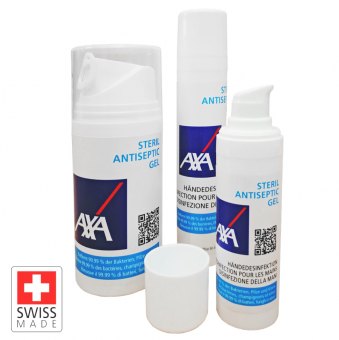 Dispenser mit Steril Antiseptic Gel SwissMade - BAG zertifiziert 